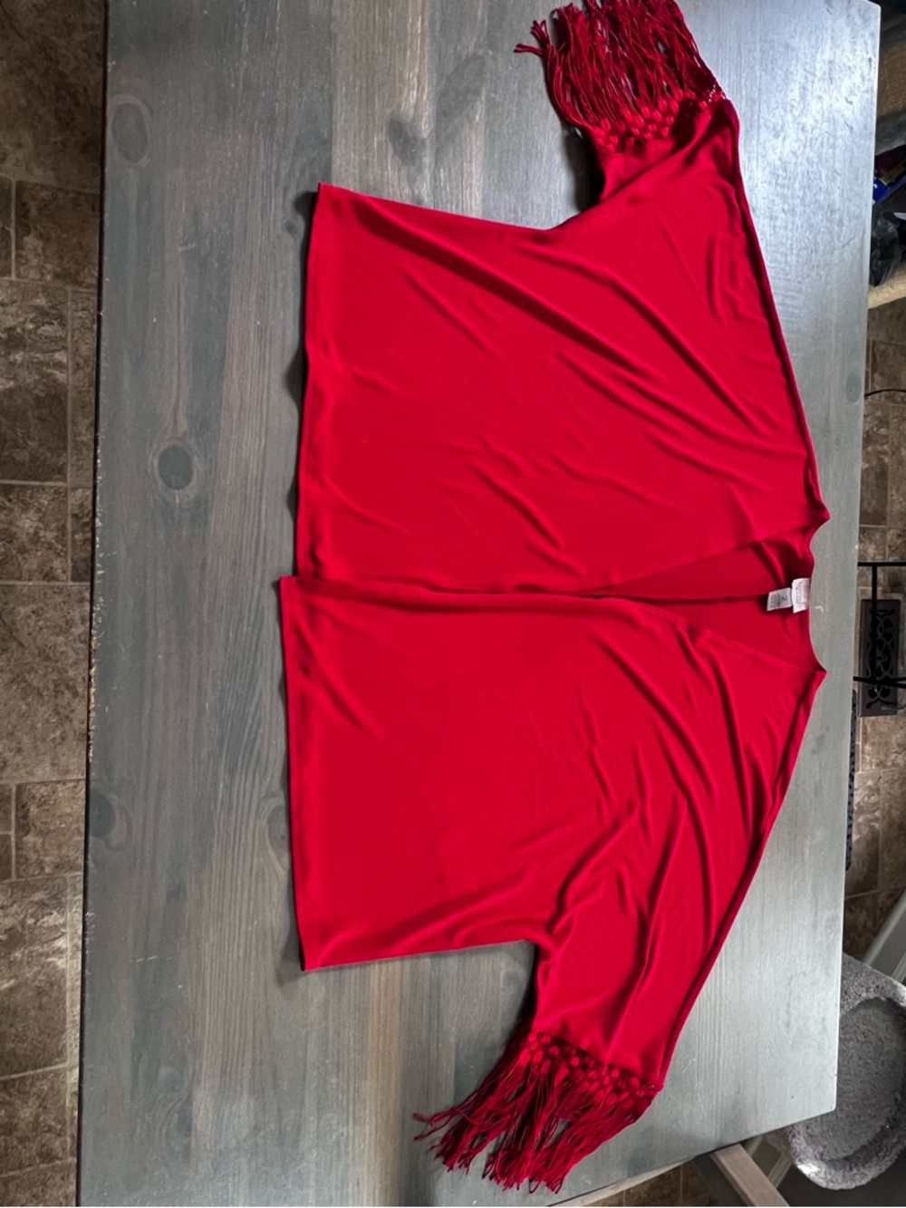 Easywear by Chico's Bright Red V-Neck Jacket size 2